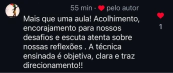 Depoimento de participante da Oficina de Leitura e Escrita para Pesquisadoras